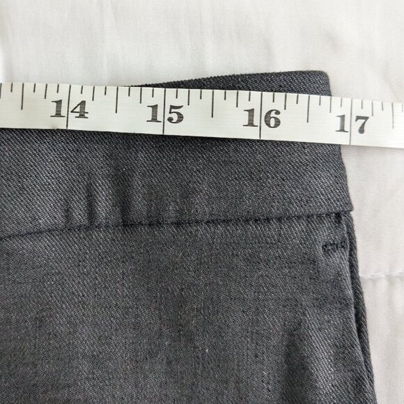 J Jill Pants Women's Size 12 back Linen Stretch Cropped Trousers #218711 Classic - Picture 10 of 12